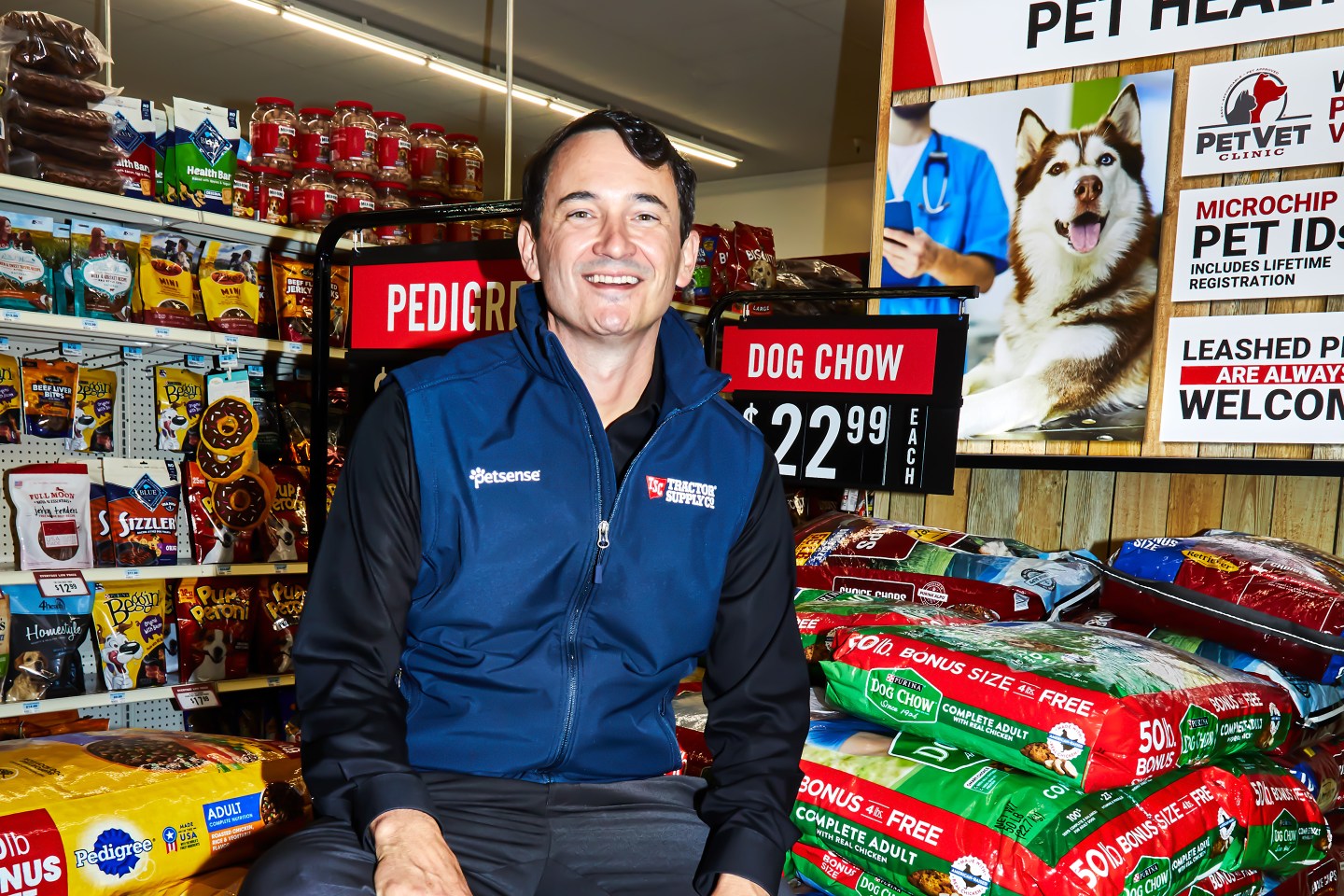 Hal Lawton, CEO of Tractor Supply Co., photographed at a Tractor Supply store in Ashland City, Tennessee on May 7, 2021. Emily Dorio for Fortune